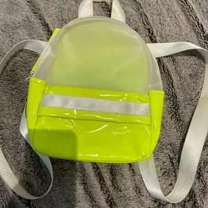 Neon Yellow Mini Backpack